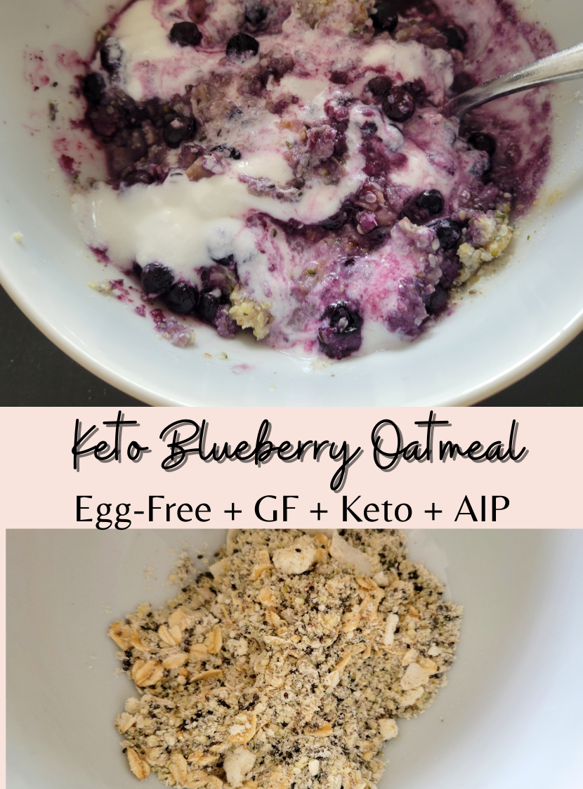 Keto Blueberry Oatmeal